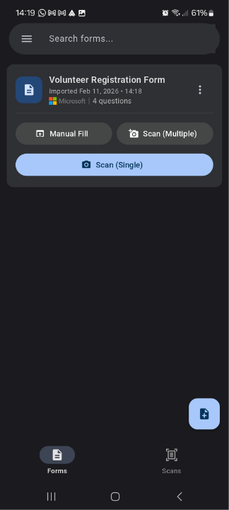 Scan options 1